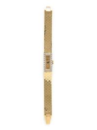 BAUME & MERCIER, REF. BN375 14K YELLOW GOLD AND DIAMOND WATCH