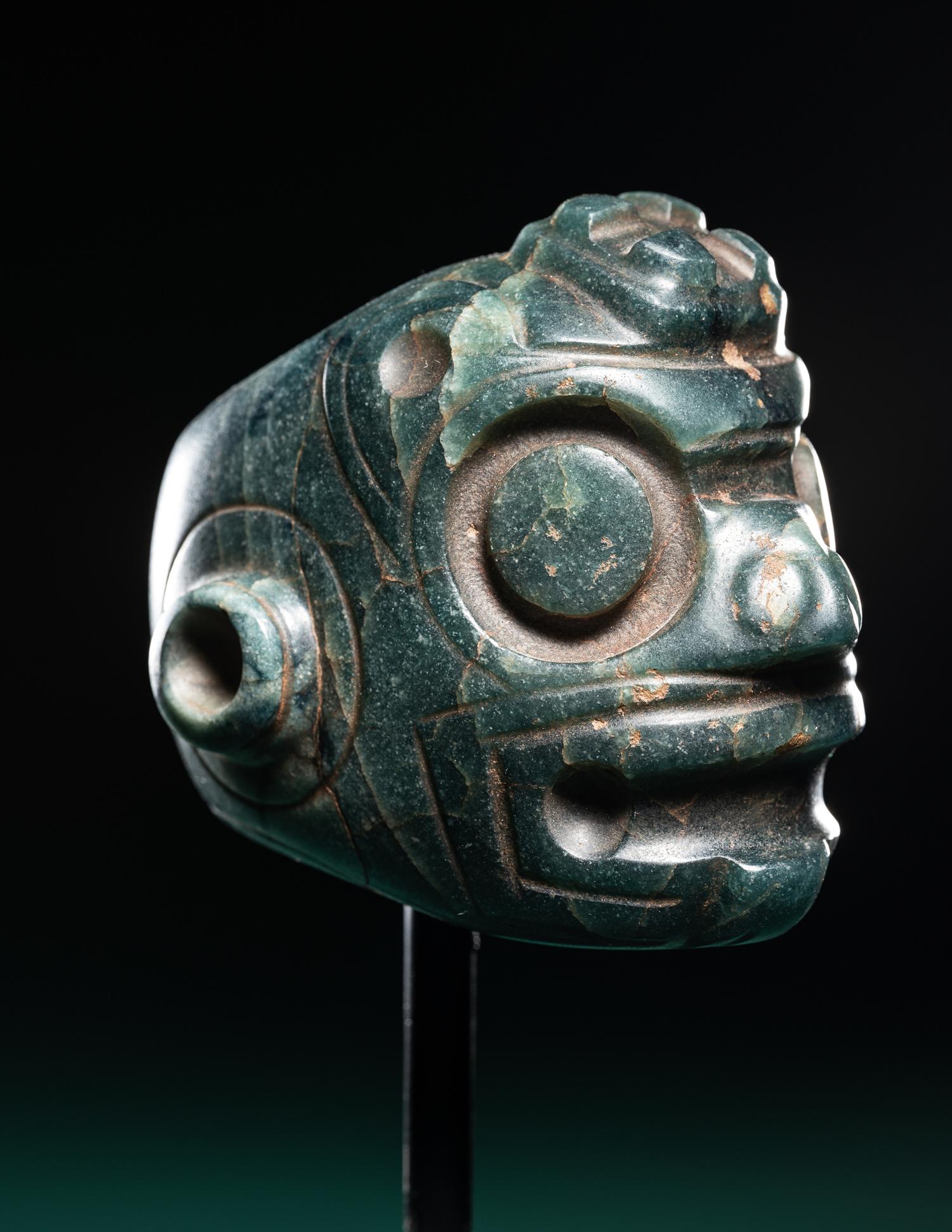 A Costa Rican Jade Ceremonial Mace Head