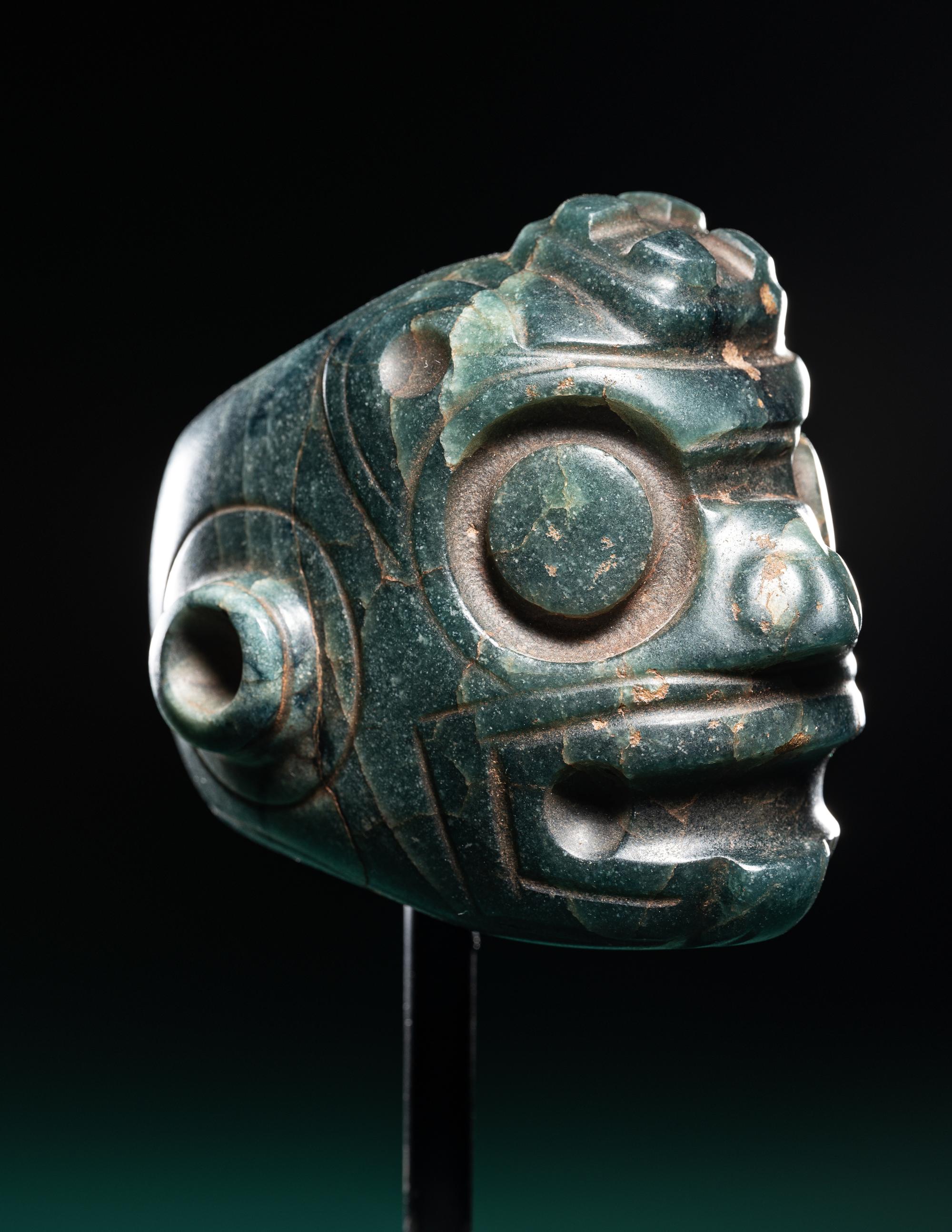 A Costa Rican Jade Ceremonial Mace Head