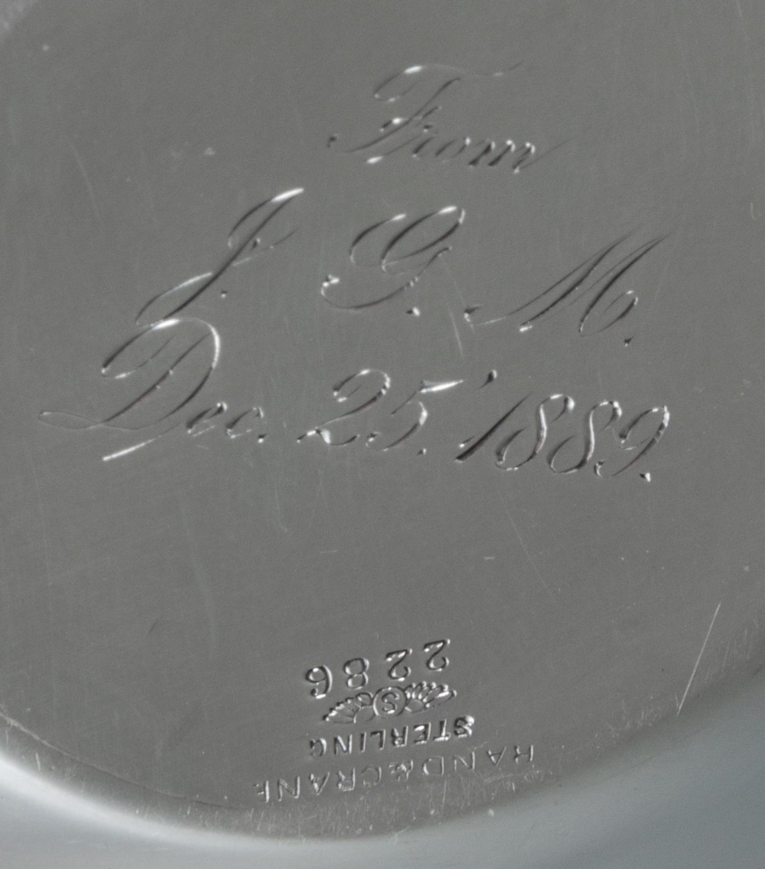 An American Silver Covered Jar, George W. Schiebler & Co., New York, New York, Circa 1900, worked to show clusters of crysanthemum and