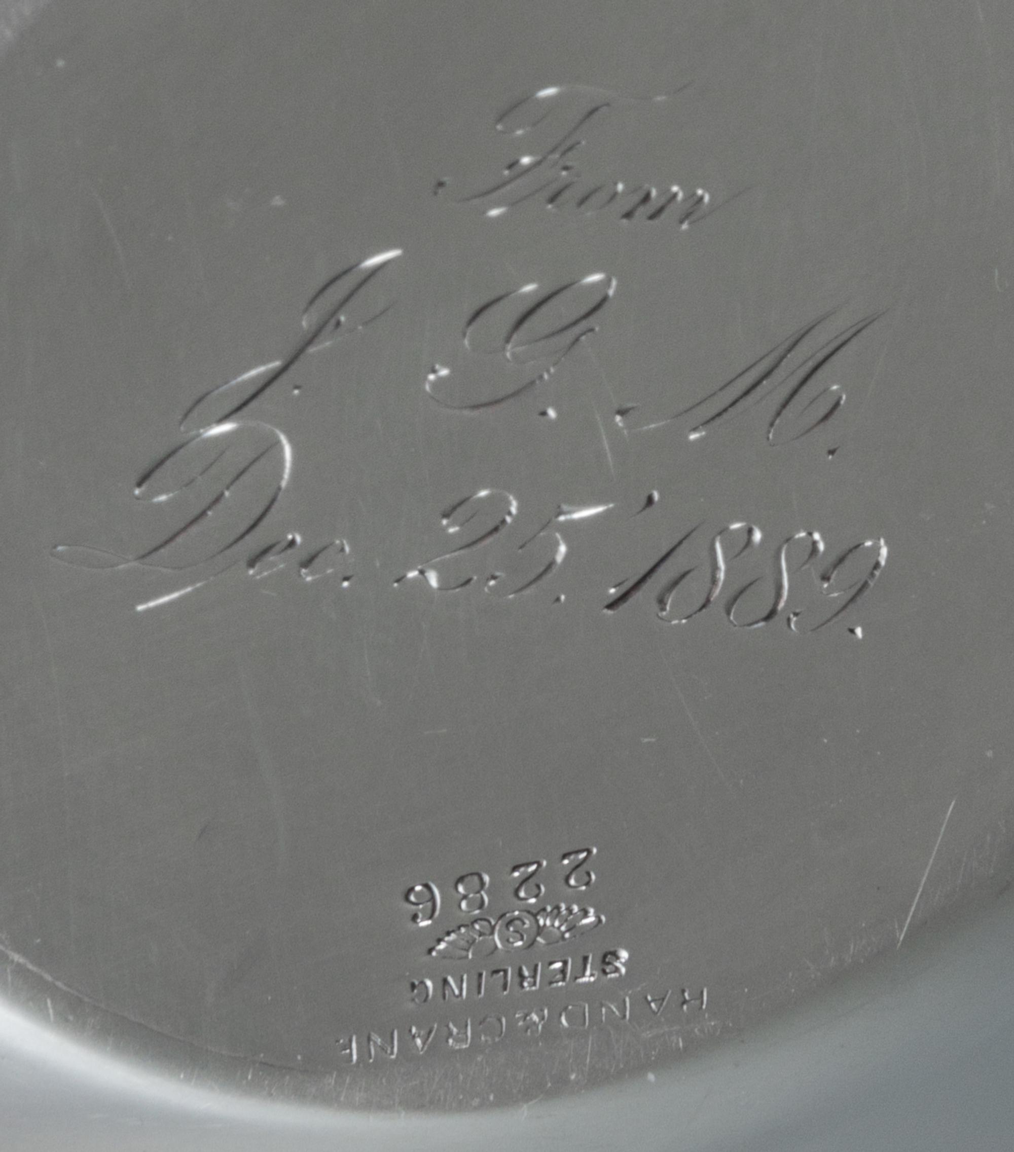 An American Silver Covered Jar, George W. Schiebler & Co., New York, New York, Circa 1900, worked to show clusters of crysanthemum and