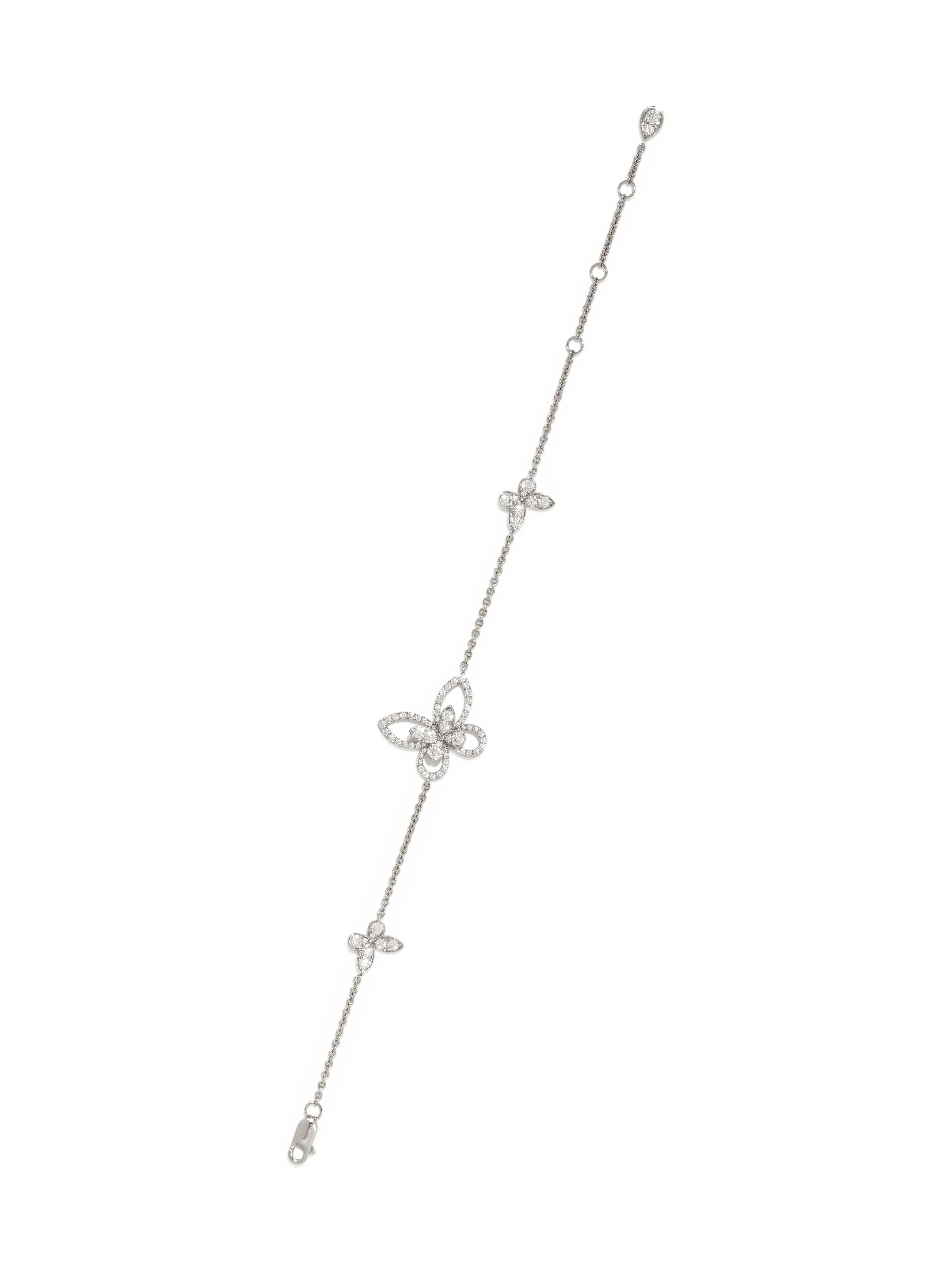 GRAFF, DIAMOND 'BUTTERFLY SILHOUETTE MINI' BRACELET