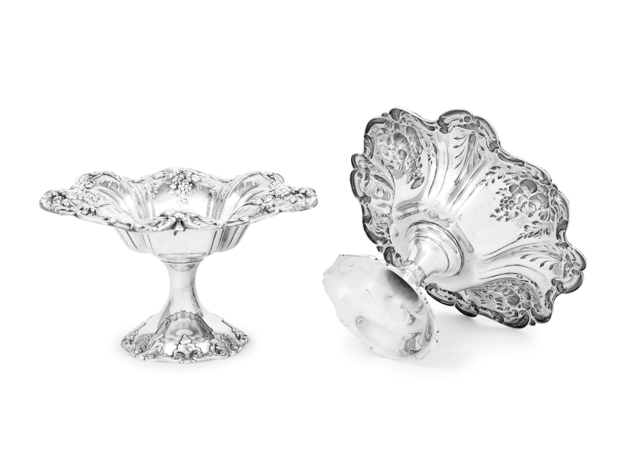 A Pair of Reed & Barton Francis I Silver Compotes