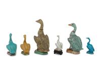 Six Chinese Porcelain Figures of Ducks