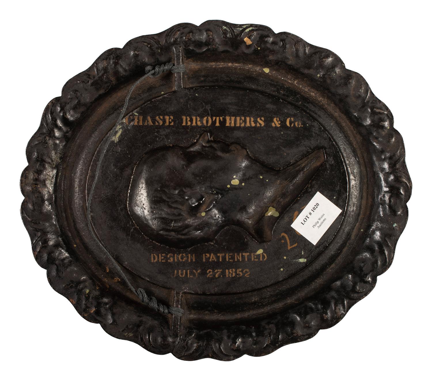 [WEBSTER, Daniel (1782-1852)]. A group of pamphlets and other ephemera, including gilt cast iron profile bust wall plaque.
