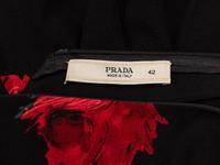 Prada, Floral Print Silk Dress