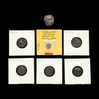 [ANCIENT] Greek. Five Ar Drachmai, One Ar Tetradrachm and a Minoan bronze coin.