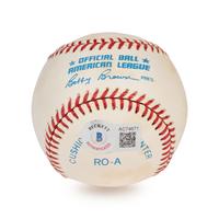 A Mickey Mantle Single Signed Autograph Baseball (Beckett Authentication Services Letter)