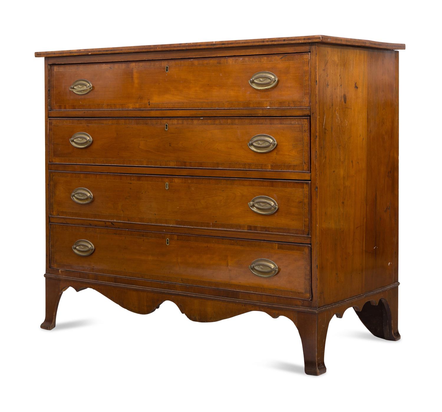 A Federal Mahogany Chest of Drawers