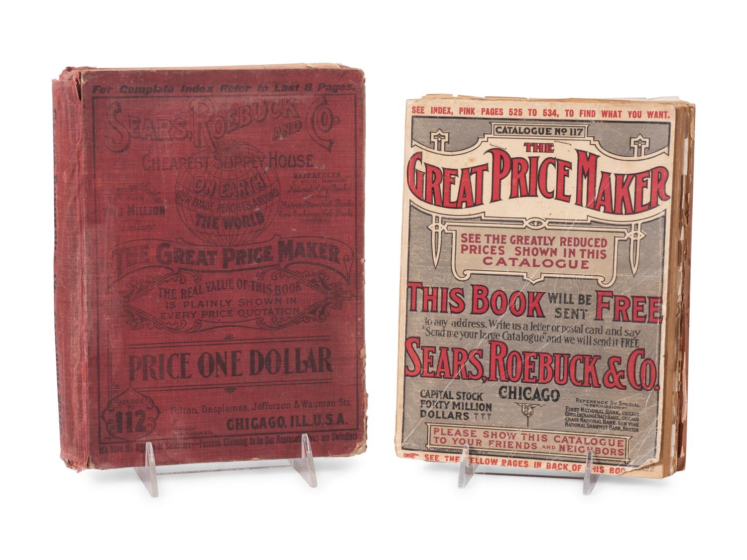 Two Original Sears Roebuck Catalogs
