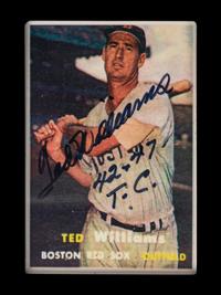 A Ted Williams, Frank Robinson and Carl Yastrzemski Triple Crown Signature Series Set of Signed Autograph Baseball Cards