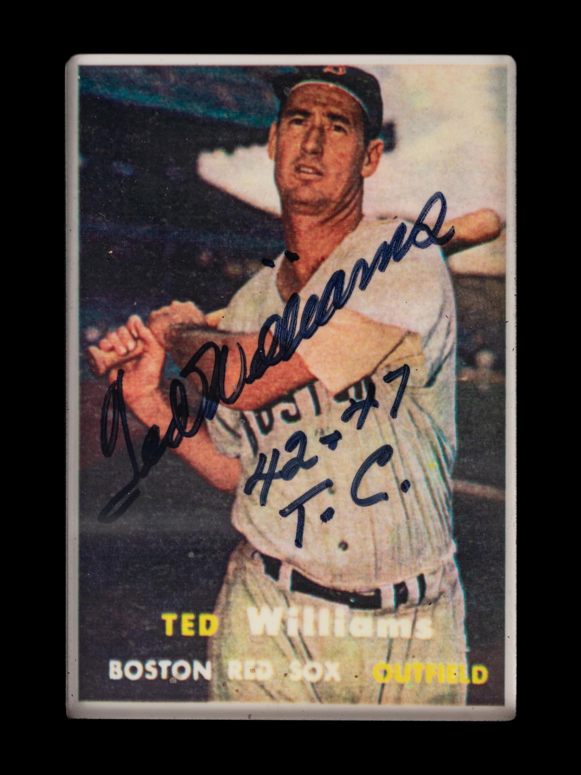 A Ted Williams, Frank Robinson and Carl Yastrzemski Triple Crown Signature Series Set of Signed Autograph Baseball Cards