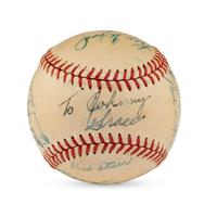 A 1950 St. Louis Browns Team Signed Autograph Baseball