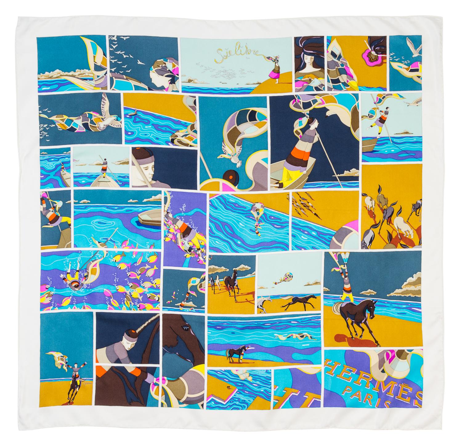 An Hermes 90cm Silk Scarf, 36" x 36".