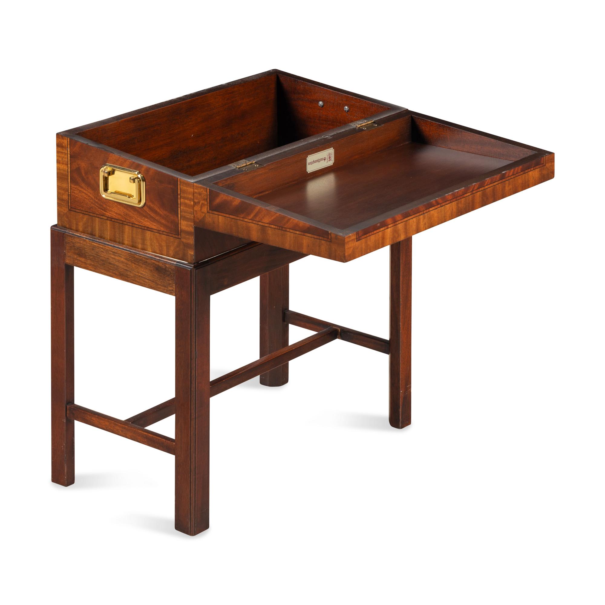 A George III Style Mahogany Chest on Stand