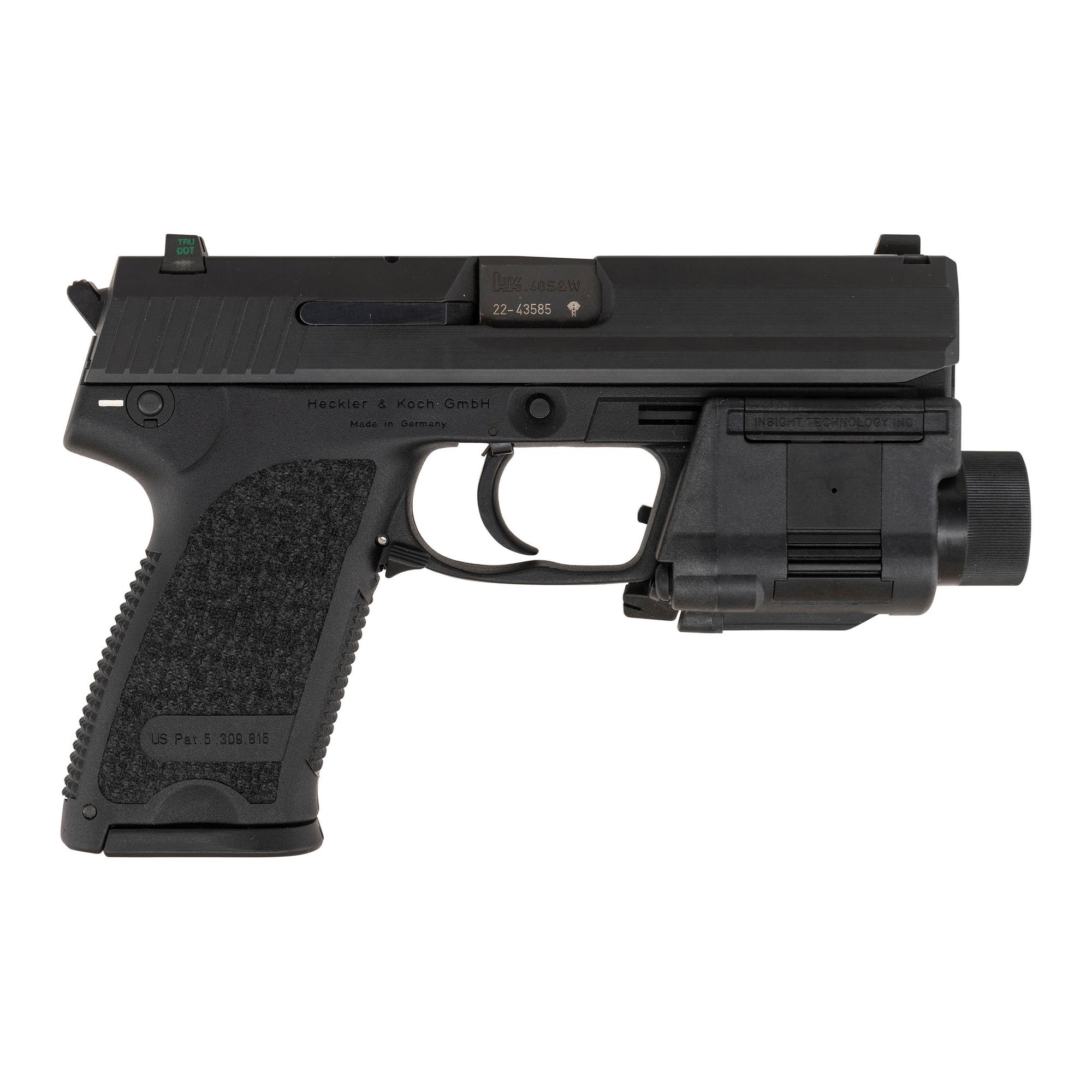 *HK USP .40 with HK Tactical Light MK II