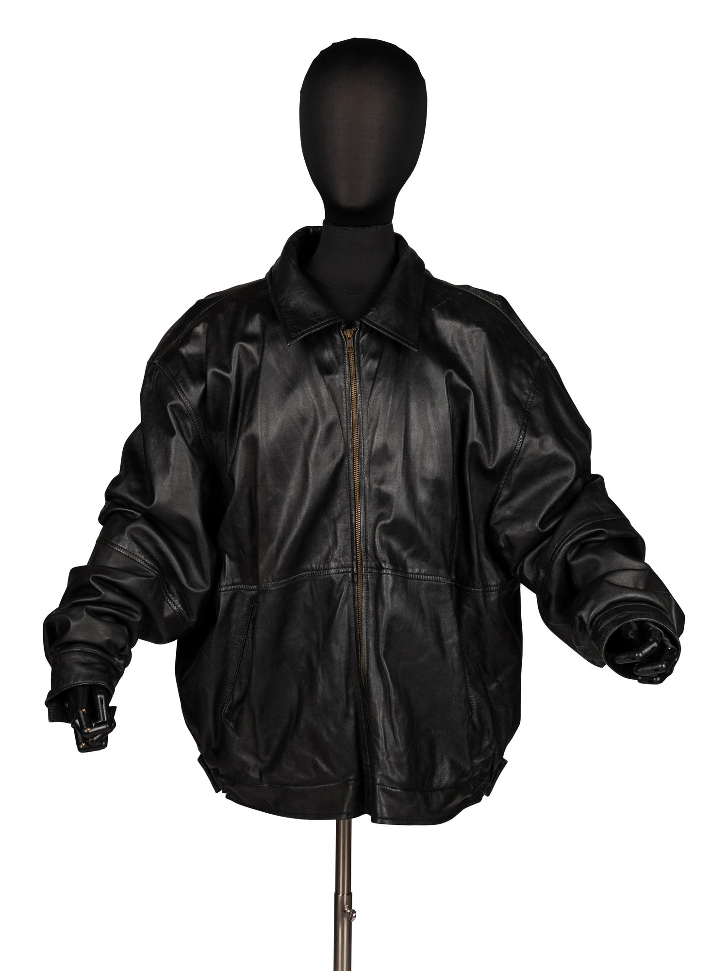 Mike Ditka's Personally Owned and Worn Gridiron Greats Leather Jacket