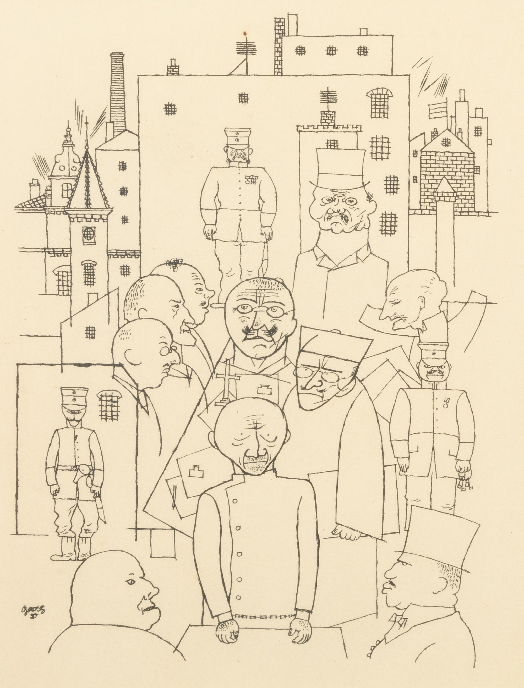 Er hat Hindenburg verspottet from Deutsche Graphiker der Gegenwart
