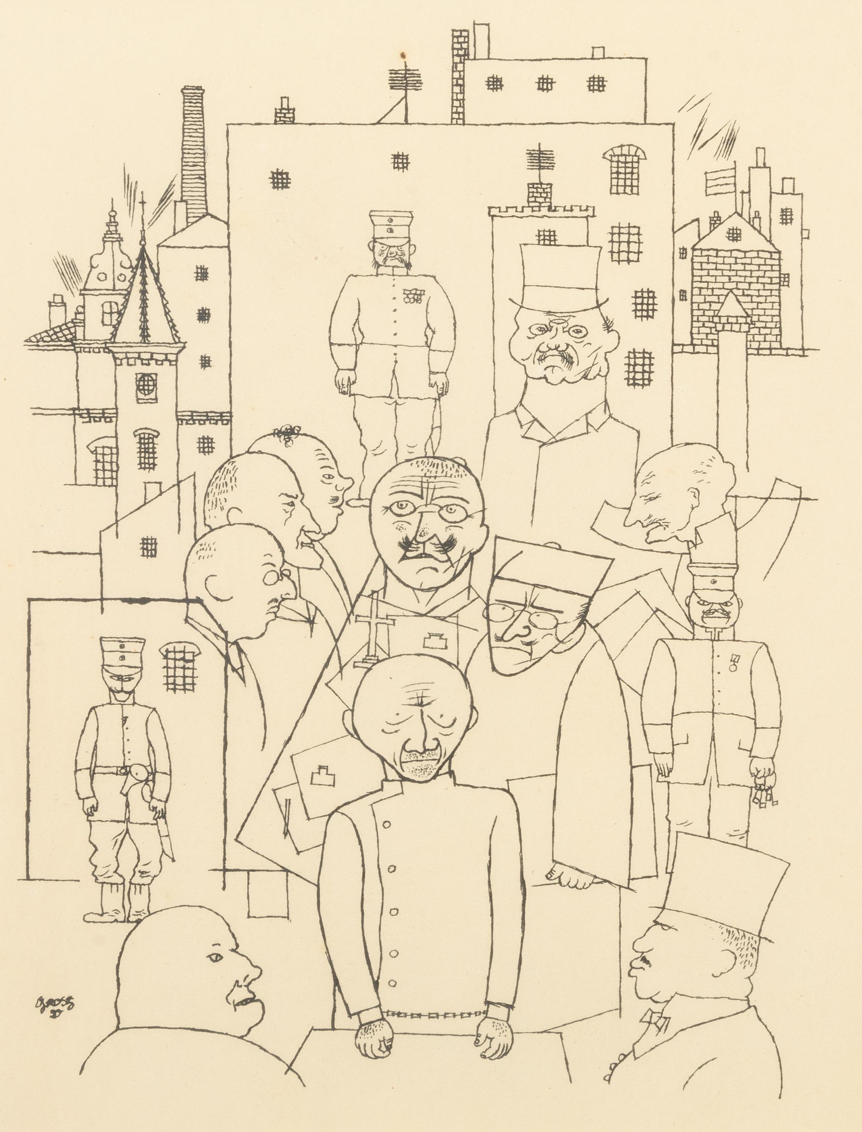 Er hat Hindenburg verspottet from Deutsche Graphiker der Gegenwart