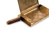 A Fabergé Yellow and Rose Gold Cigarette Case