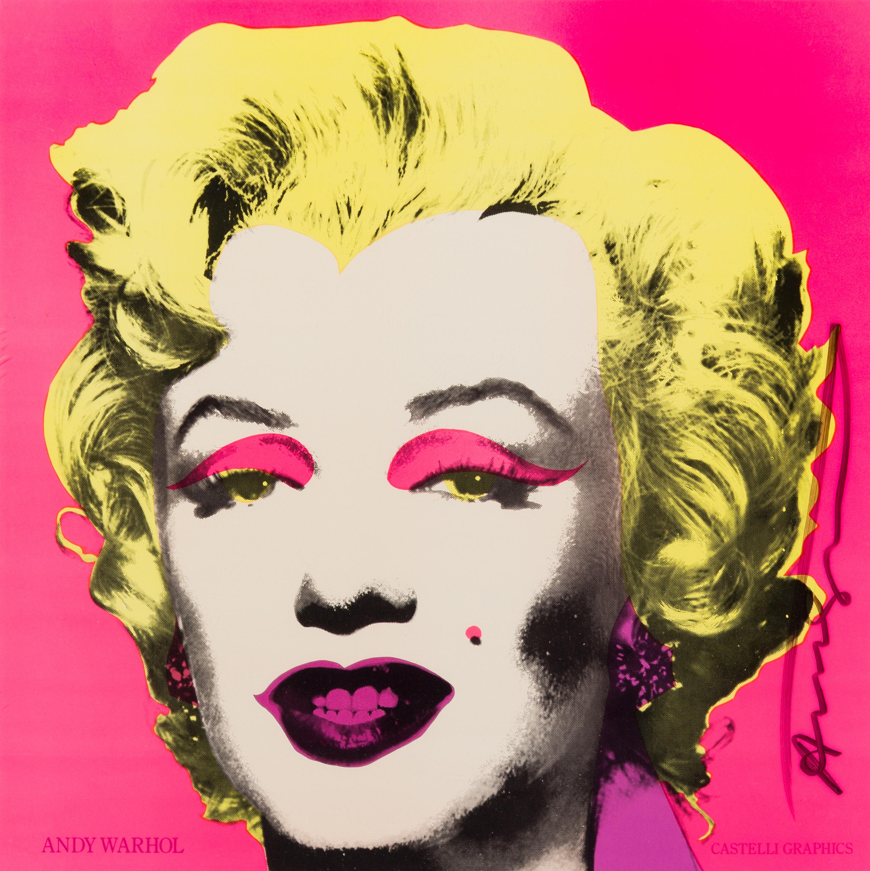 Andy Warhol, (American, 1928-1987), Marilyn (Castelli Graphics invitation), 1981