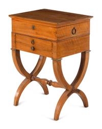 A Biedermeier Walnut Side Table