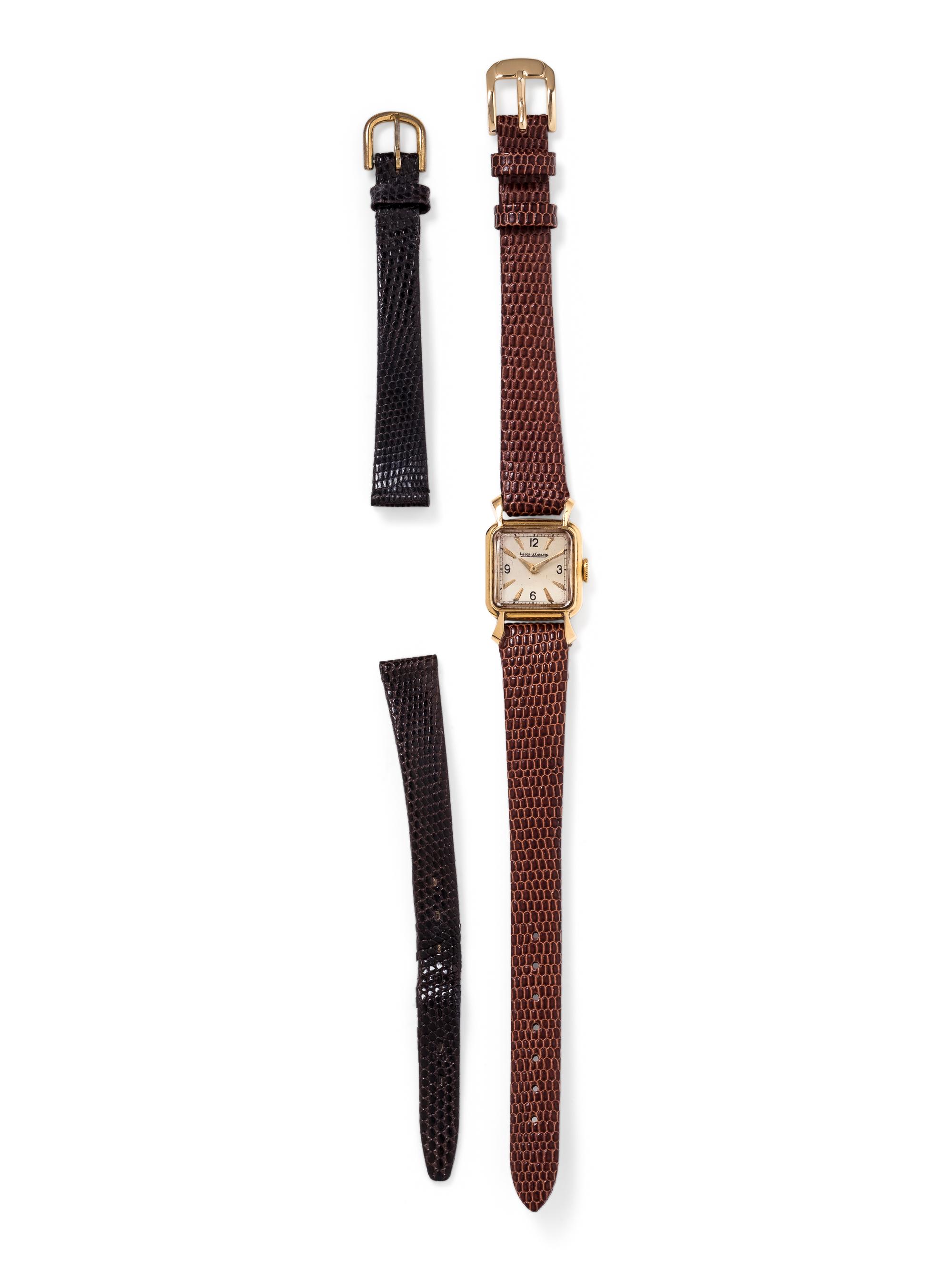 JAEGER-LeCOULTRE, 18K YELLOW GOLD WRISTWATCH