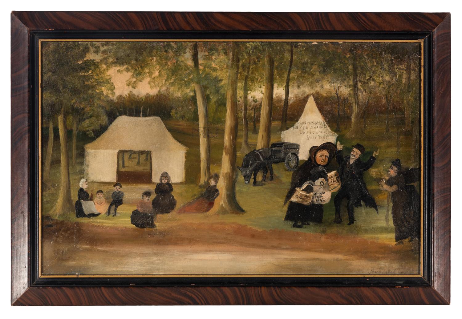 American School 19th Century, A Campground in Northwestern Illinois
