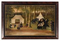 American School 19th Century, A Campground in Northwestern Illinois