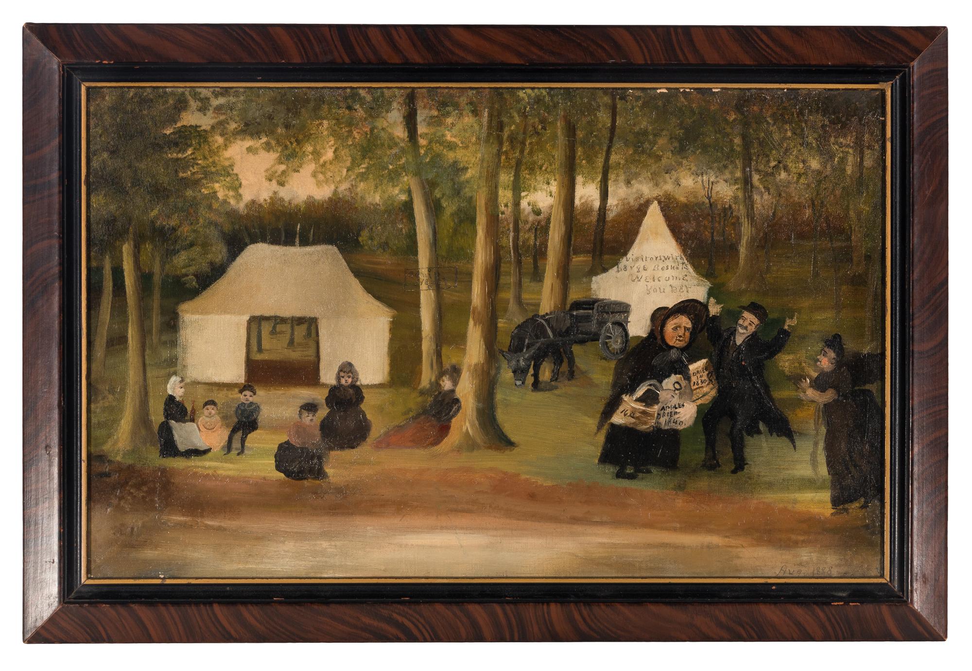 American School 19th Century, A Campground in Northwestern Illinois