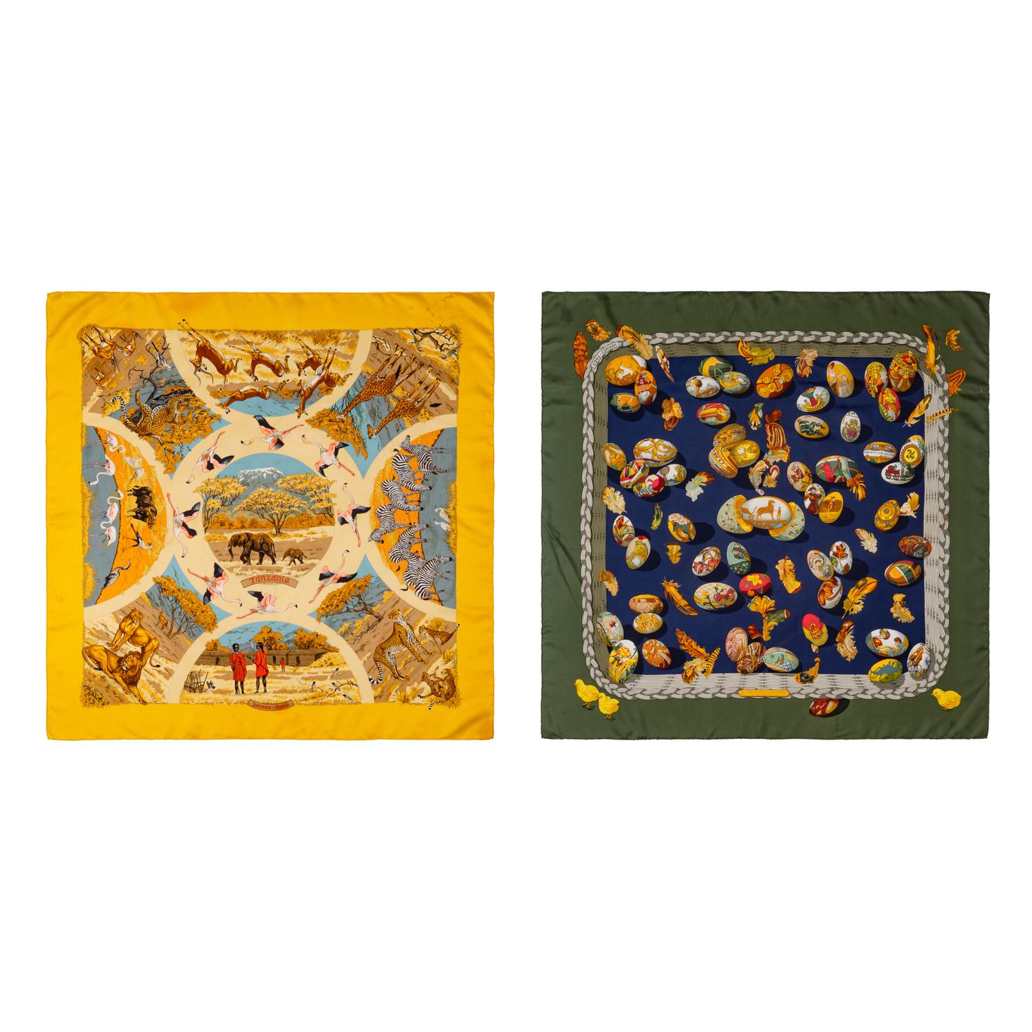Two Hermès Scarves