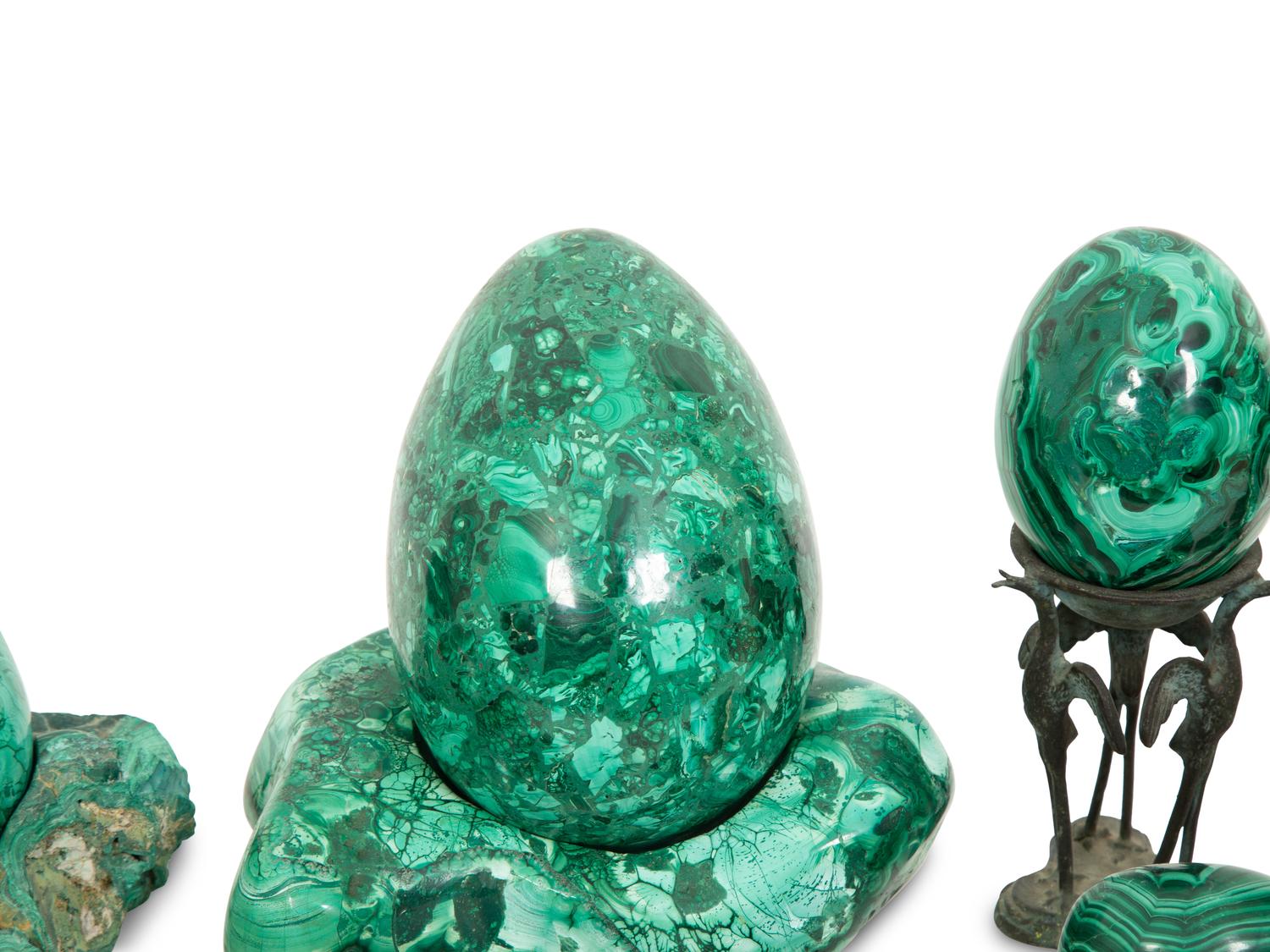 A Collection of Malachite Objets