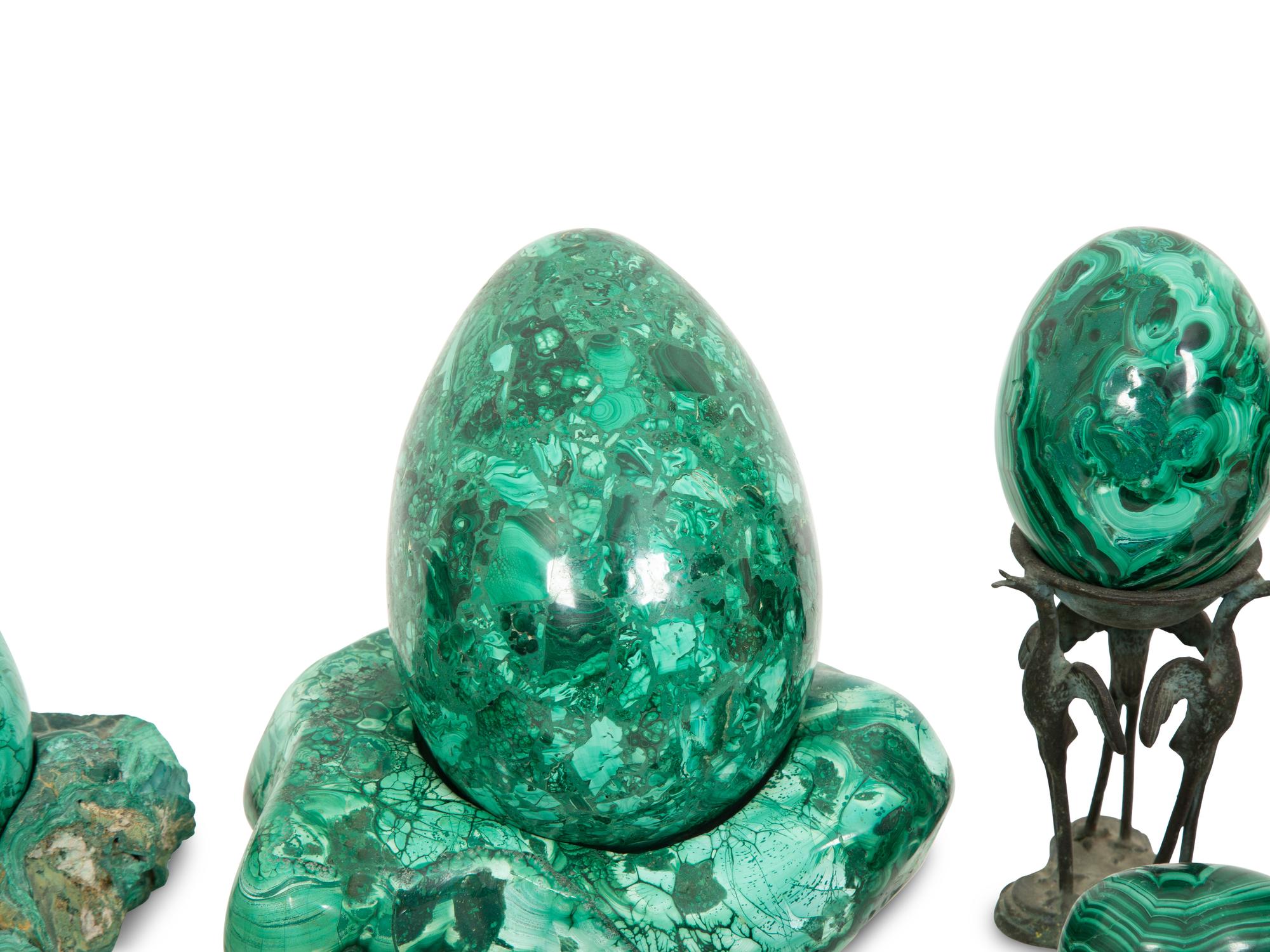 A Collection of Malachite Objets