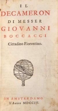 [Literature] Boccaccio, Giovanni: Group of 12 Works