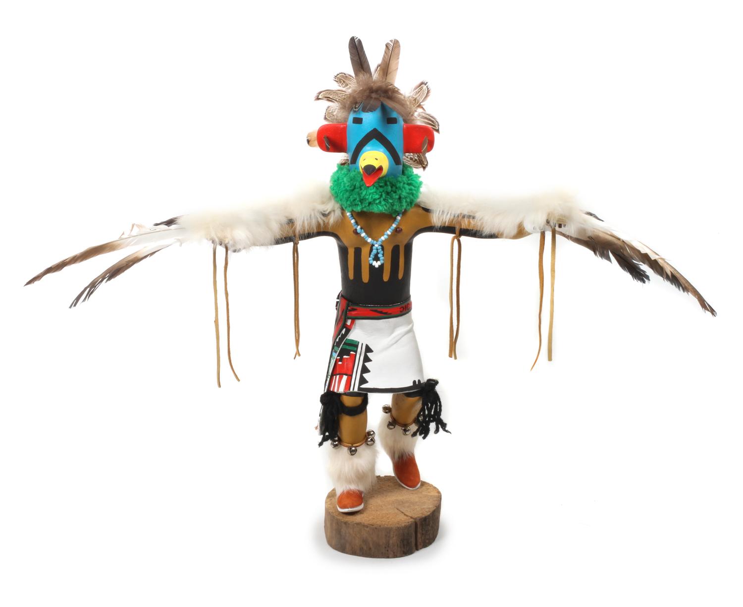 Five Hopi Kachina Dolls Height of tallest 19 inches.