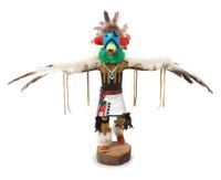 Five Hopi Kachina Dolls Height of tallest 19 inches.