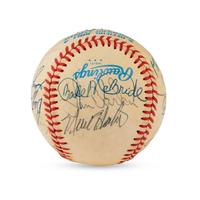 A 1938 Cleveland Indians Team Signed Autograph Baseball