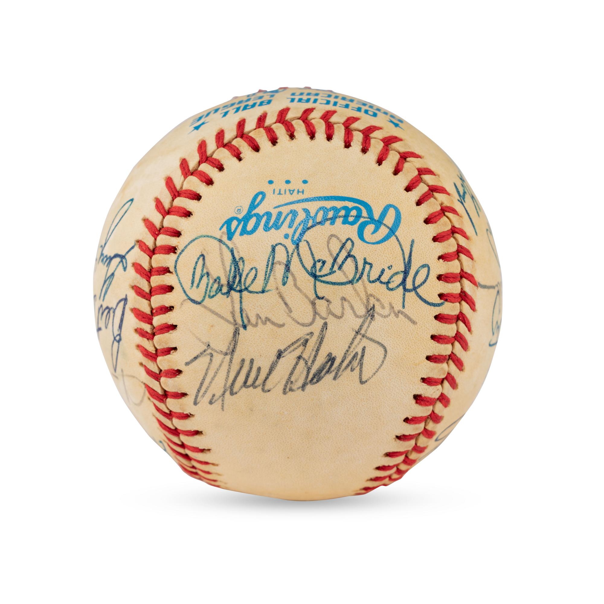 A 1938 Cleveland Indians Team Signed Autograph Baseball