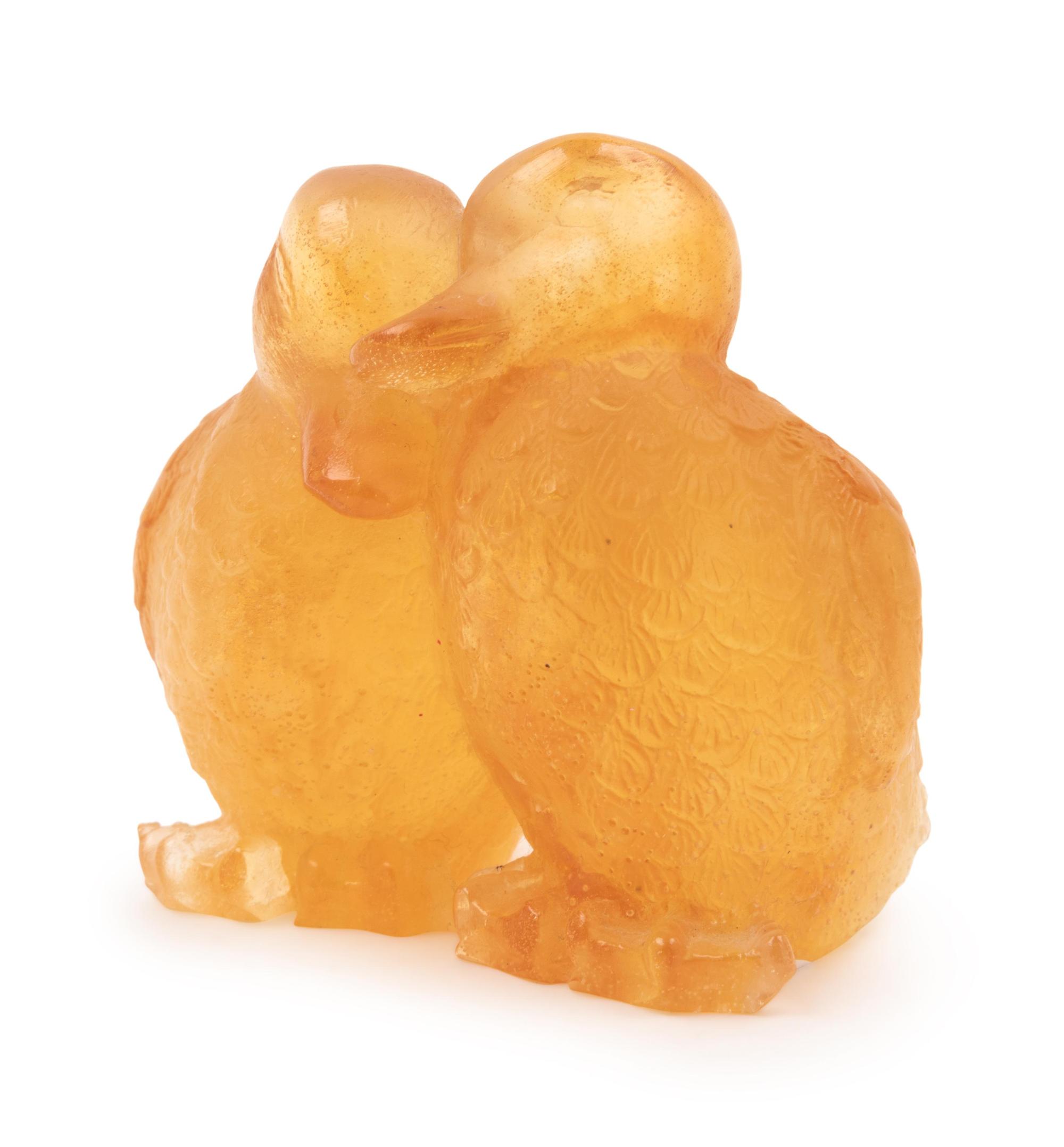 Two Ducklings Figurine