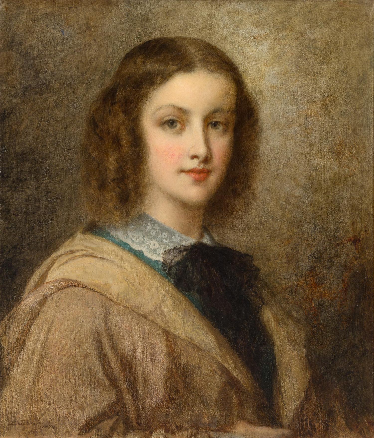 Eastman Johnson, (American, 1824-1906), Portrait of Princess Marie of Holland, Daughter of Prince Frederick, 1874