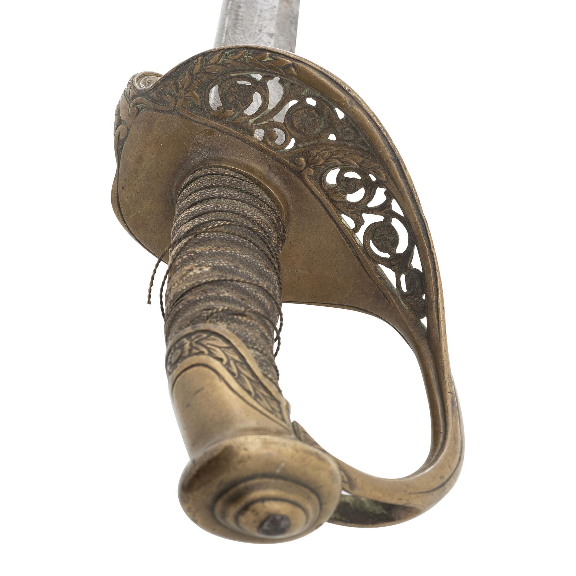 Military Archive of 1st Lt. (Later Major General) William Spencer McCaskey Including: Inscribed Civil War-era M1850 Sword, Philippine American War-era M1902 Sword, and 45 Original Letters and Photos