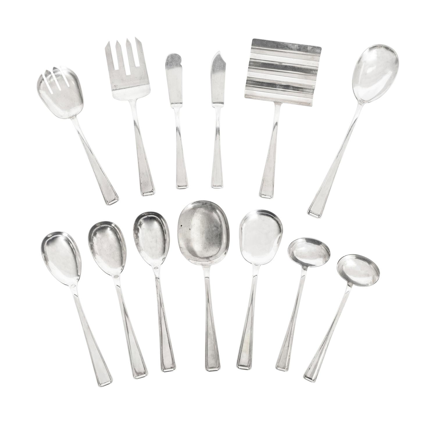 A German Silver Flatware Service