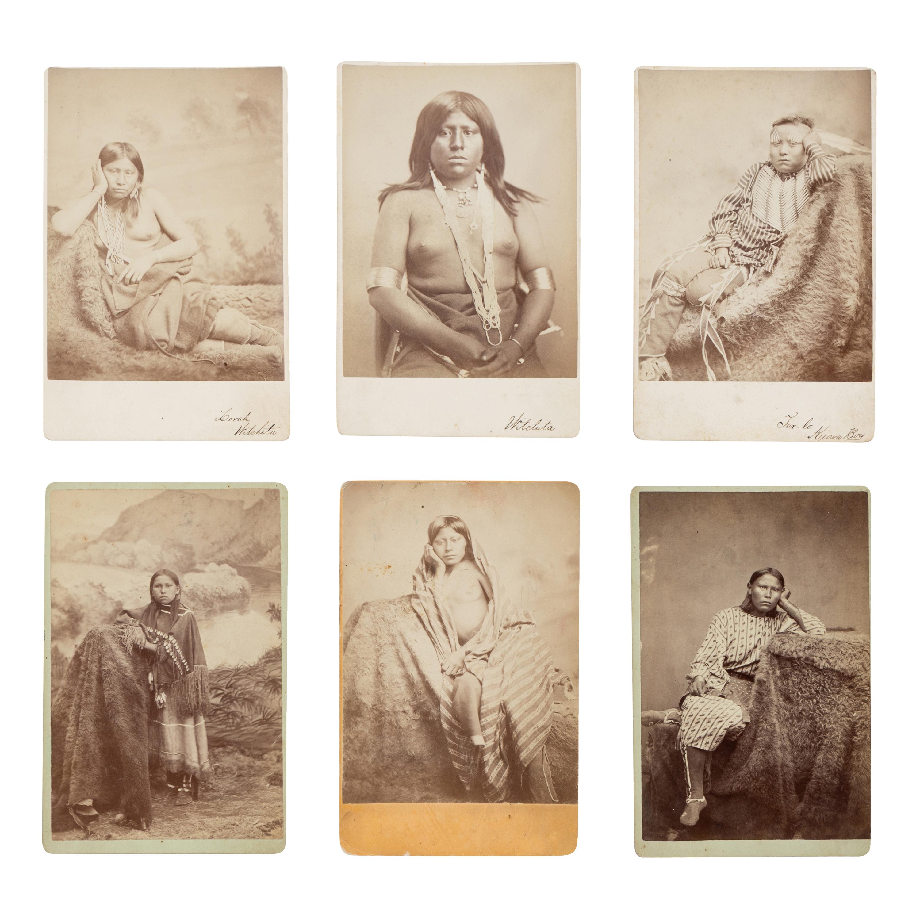 William S. Soule AND W.P. Bliss (American, 1836-1908 / b. ca 1840) — Wichita and Kiowa Women and Children