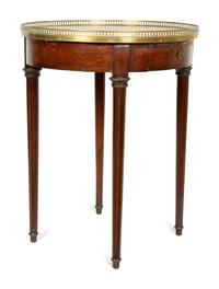 A Louis XVI Style Brass Mounted Gueridon — 19TH CENTURY