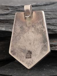 Navajo Sterling Silver, Turquoise, and Ironwood Pendant