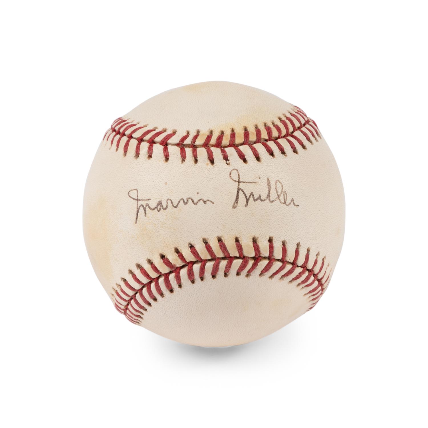 A Marvin Miller Signed Autograph Baseball (JSA)