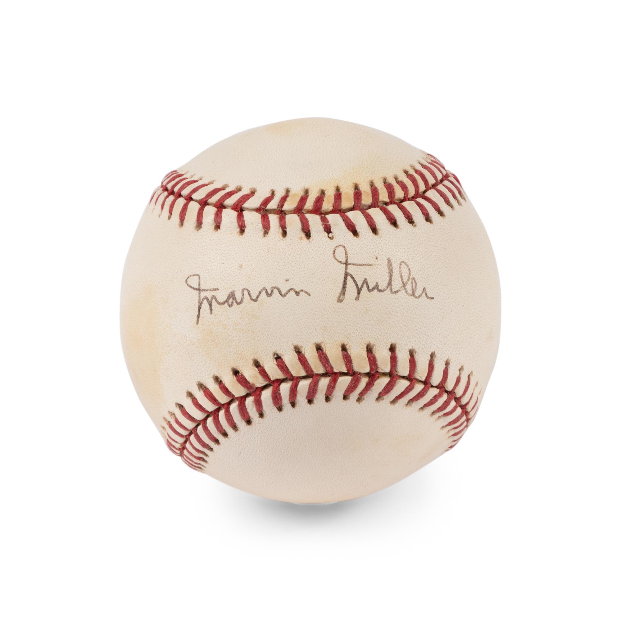 A Marvin Miller Signed Autograph Baseball (JSA)