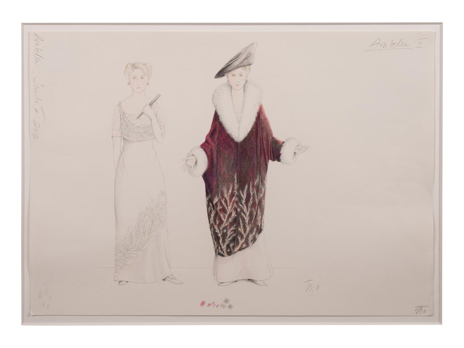 Seven Conceptual Opera Costume Illustrations, Late 1960s-2012