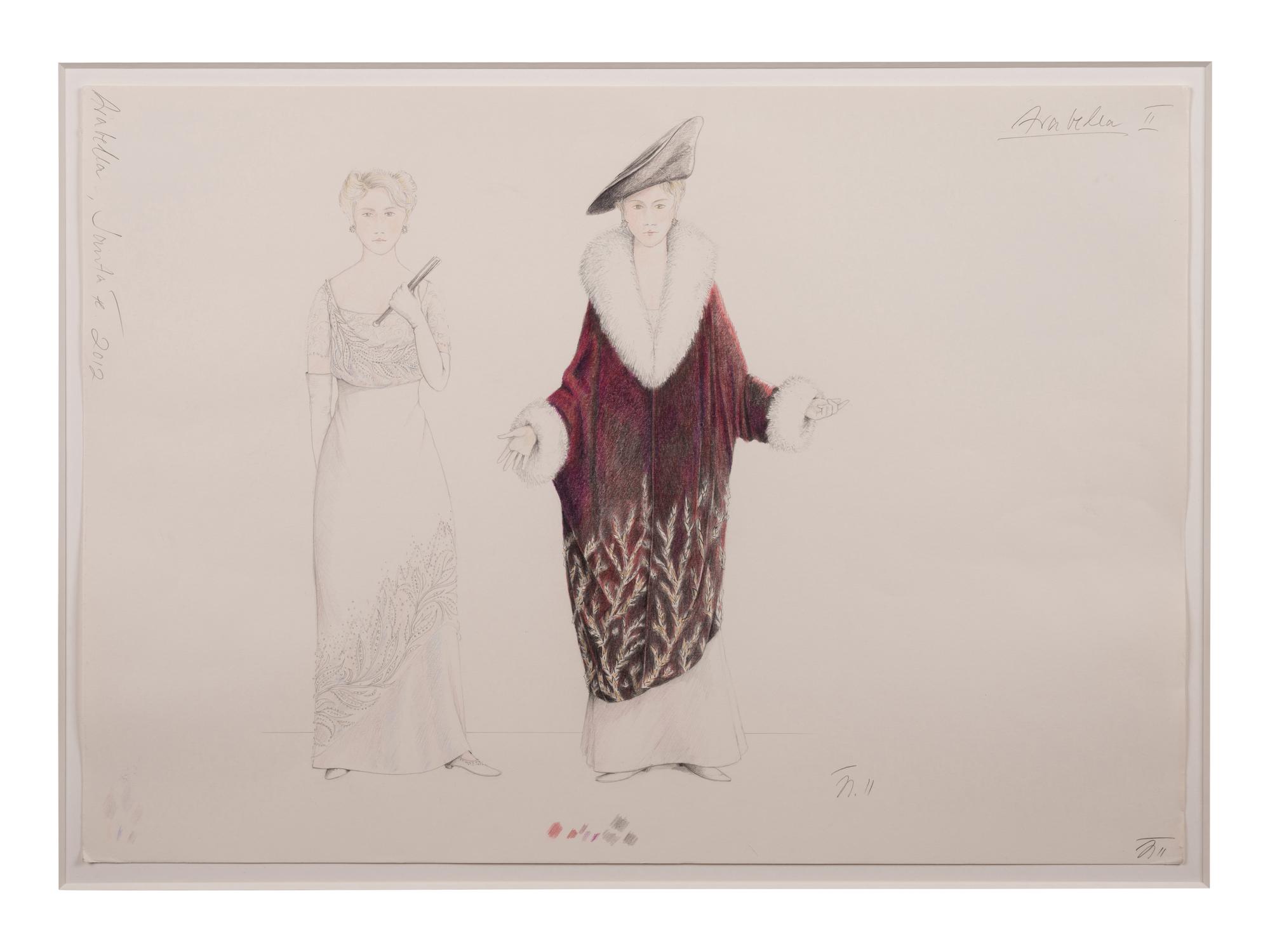 Seven Conceptual Opera Costume Illustrations, Late 1960s-2012