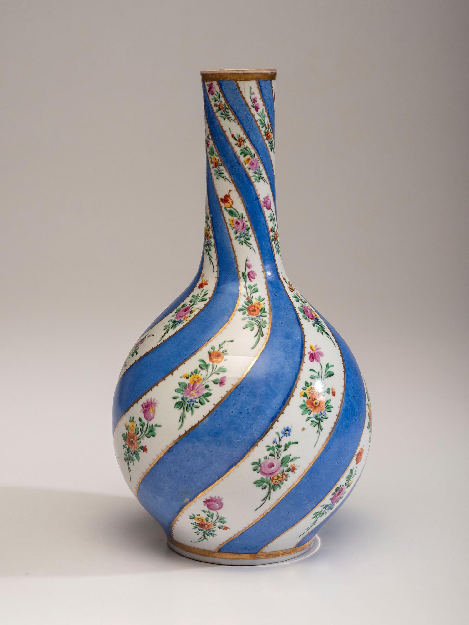 A Turkish Iznik Bottle Vase in the French Taste